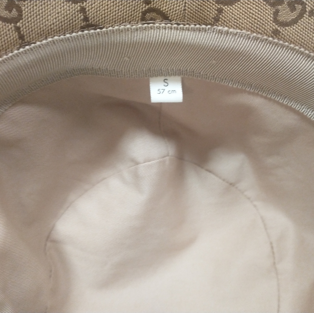 Brown Gucci Bucket Hat size S NEW tan - Picture 5 of 6